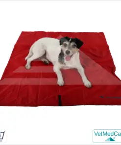 Animal Pad | stark isolierende Hundedecke Rot/Schwarz - auch für das Hundebett und Auto | VetMedCare®
