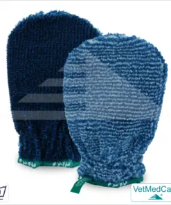 Handschuh als Hundebürste zur Fellpflege von Hund, Katze, Pferd und kurzhaariger Kleintiere | Grooming Glove | VetMedCare®