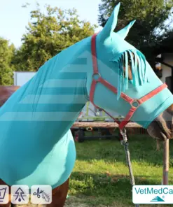 Sleazy / Sleezy Pferde Body, Pferdehaube - Fliegenschutz, Mückenschutz bzw. Insektenschutz von Kopf, Ohren und Hals - mit Stirnfransen | VetMedCare