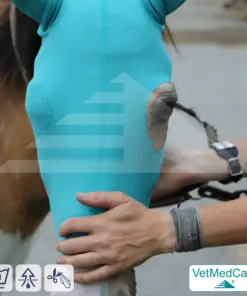 Pferde Kopfmaske | Schutz für Augen, Kopf und Ohren - ohne Augenausschnitt | Horse Head-Ear Protector | VetMedCare®
