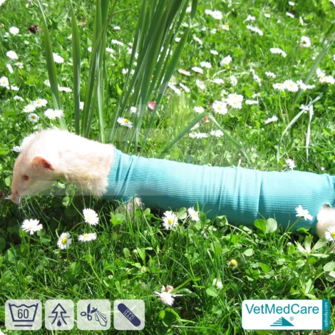 DIY Safety Tubes | wie Mullbinden, Verband und Pflaster in einem | Schutz Strümpfe für Haustiere wie Hamster, Hase und Kleintiere | VetMedCare®