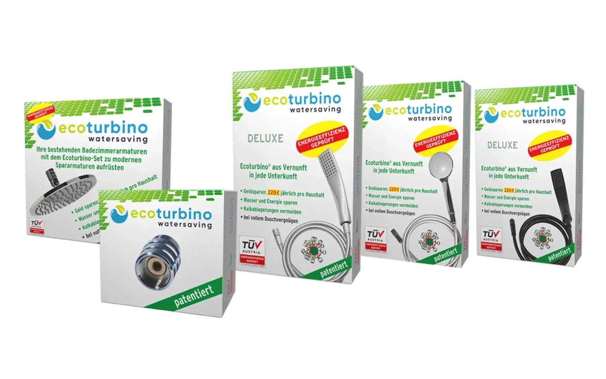Wasser Spar Adapter für Duschen | ecoturbino