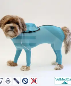 Hund System Body mit Beinen + Reißverschluss + Zusatzfunktion | Hund Body - Ganzkörperbody mit 4 Beinen | VetMedCare®